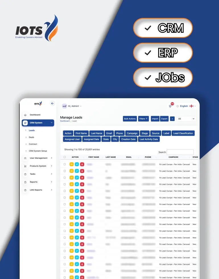 IOTS website design and storefront screenshot