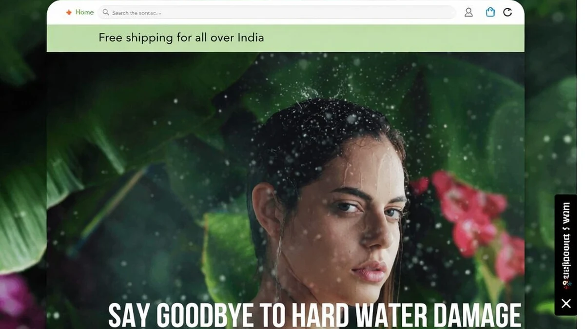 Shower Green shower filter ecommerce project